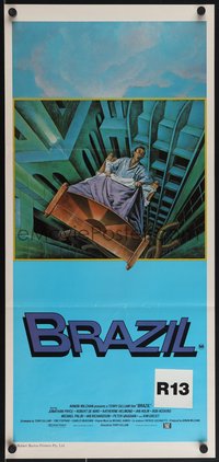 6y0483 BRAZIL Aust daybill 1985 Terry Gilliam directed, Jonathan Pryce, Robert De Niro!