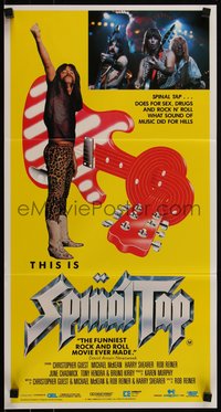 6y0506 THIS IS SPINAL TAP Aust daybill 1985 Rob Reiner rock & roll cult classic, different image!