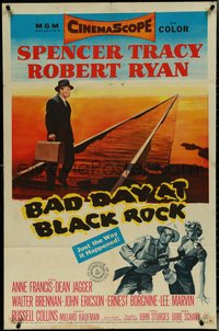 6y1016 BAD DAY AT BLACK ROCK 1sh 1955 Spencer Tracy tries to find out just what did happen to Kamoko