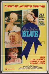 6y1039 BLUE RIBBON BLUE 1sh 1985 Seka, Annette Haven, x-rated doesn't get any better than this!