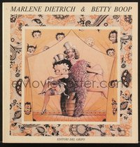 6y0306 MARLENE DIETRICH & BETTY BOOP Italian softcover book 1985 art by Sergio Sarri, ultra rare!