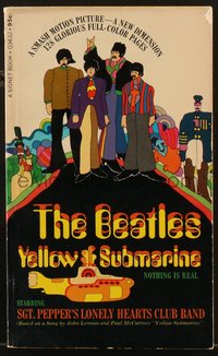 6y1408 YELLOW SUBMARINE paperback book 1968 The Beatles, with 128 glorious full-color pages!