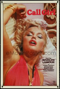 6y1047 CALL GIRL 24x36 1sh 1985 sexy Olinka Hardiman as Marilyn Monroe look-alike!