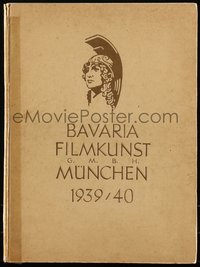 6y0339 BAVARIA FILMKUNST 1939-40 hardcover German campaign book 1939 upcoming Nazi movies, ultra rare!