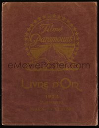 6y0344 PARAMOUNT 1924 French campaign book 1924 Rudolph Valentino, Fatty Arbuckle, ultra rare!