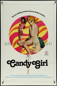 6y1048 CANDY GIRL 1sh 1979 John Holmes, Samantha Fox, nothing sweeter than an all-day-sucker!