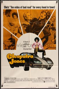 6y1058 CLEOPATRA JONES style B 1sh 1973 dynamite Tamara Dobson in fur is hottest super agent ever!