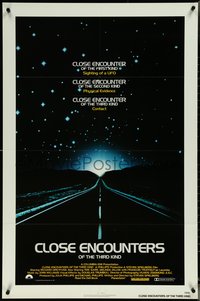 6y1059 CLOSE ENCOUNTERS OF THE THIRD KIND 1sh 1977 Steven Spielberg sci-fi classic, Dreyfuss!