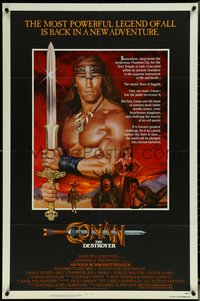 6y1062 CONAN THE DESTROYER 1sh 1984 Arnold Schwarzenegger is the most powerful legend of all!