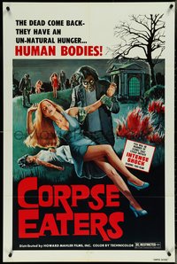 6y1063 CORPSE EATERS 1sh 1974 the dead come back with an unnatural hunger for human bodies!