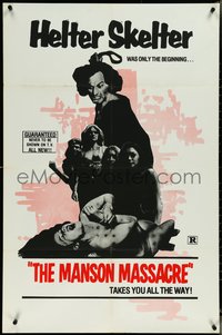 6y1069 CULT 1sh R1976 The Manson Massacre takes you all the way!