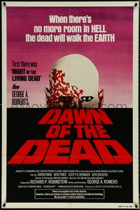 6y1074 DAWN OF THE DEAD 1sh 1979 George Romero, no more room in HELL for the dead, Lanny Powers art!