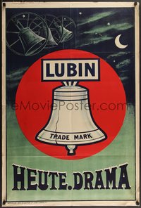 6y0569 LUBIN English 1sh 1910s sent to German theaters showing movies, Heute Drama, ultra rare!