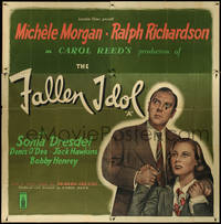 6y0355 FALLEN IDOL English 6sh 1948 Ralph Richardson, Morgan, Carol Reed, Graham Greene, ultra rare!