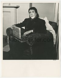 6y1463 CURSE OF FRANKENSTEIN candid English 8x10 still 1957 Christopher Lee relaxing in full makeup!