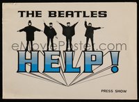 6y1394 HELP English 6x8 press show ticket 1965 The Beatles, John, Paul, George & Ringo, ultra rare!
