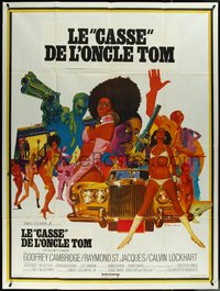 6y0083 COTTON COMES TO HARLEM French 1p 1971 Ossie Davis, Robert McGinnis blaxploitation art!