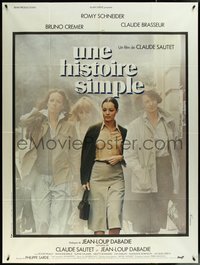 6y0105 SIMPLE STORY French 1p 1980 Romy Schneider in Claude Sautet's Une histoire simple!