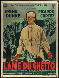 6y0109 SYMPHONY OF SIX MILLION French 1p 1933 art of Jewish doctor Ricardo Cortez, ultra rare!