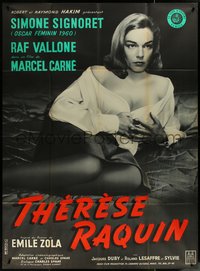 6y0110 THERESE RAQUIN French 1p R1960s Marcel Carne, full-length portrait of sexy Simone Signoret!