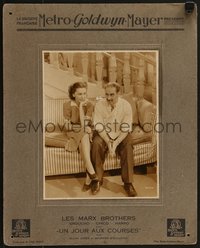 6y0058 DAY AT THE RACES French LC 1937 Groucho Marx & Maureen O'Sullivan on couch, ultra rare!