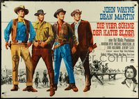 6y0056 SONS OF KATIE ELDER German 33x47 1966 Martha Hyer, line up of John Wayne, Dean Martin & more!