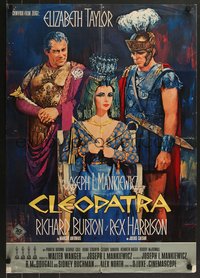 6y0430 CLEOPATRA German 1963 Elizabeth Taylor, Richard Burton, Rex Harrison, Terpning art!