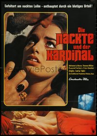 6y0431 CONSPIRACY OF TORTURE German 1970 Lucio Fulci, pretty Adrienne Larussa in peril, ultra rare!