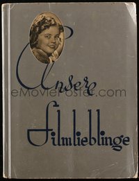 6y0419 UNSERE FILMLIEBLINGE German Ross postcard album 1930s contains 93 cards on 24 pages, rare!