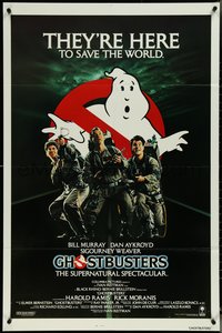 6y1121 GHOSTBUSTERS int'l 1sh 1984 Bill Murray, Aykroyd & Ramis are here to save the world!