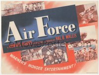 6y0399 AIR FORCE herald 1943 Howard Hawks, John Garfield, Warner's Wonder Entertainment, ultra rare!