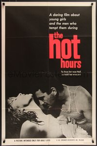 6y1144 HOT HOURS 1sh 1963 Heures Chaudes, daring film about young girls & the men who tempt them!