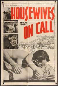 6y1150 HOUSEWIVES ON CALL 1sh 1967 images of suburban sex & violence, rare!