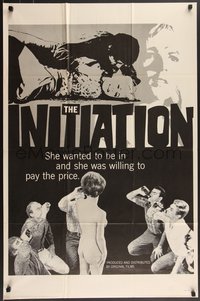 6y1161 INITIATION 1sh 1970s she wanted to be in and she was willing to pay the price!
