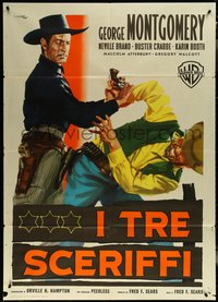 6y0118 BADMAN'S COUNTRY Italian 1p 1958 Montgomery as Pat Garrett, Crabbe as Wyatt Earp, ultra rare!