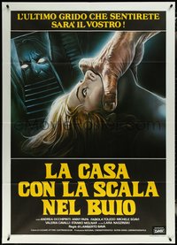 6y0121 BLADE IN THE DARK Italian 1p 1983 Bava's La Casa con la scala nel buio, cool art, rare!