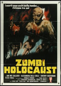 6y0128 DOCTOR BUTCHER M.D. Italian 1p 1981 Marino Girolami's Zombi Holocaust, cool Avelli horror art!