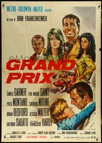 6y0523 GRAND PRIX Italian 1p 1967 Formula One racer James Garner, different art by Di Stefano!