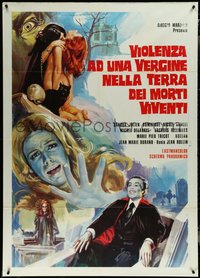 6y0541 STRANGE THINGS HAPPEN AT NIGHT Italian 1p 1974 wonderful completely different vampire art!