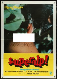 6y0156 UP! Italian 1p 1978 Russ Meyer's Superup!, sexy completely different leather mask image!