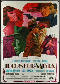 6y0551 CONFORMIST Italian 2p 1971 Bernardo Bertolucci's Il Conformista, Iaia collage art!