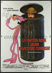 6y0554 PINK PANTHER STRIKES AGAIN Italian 2p 1977 Sellers is Inspector Clouseau, ultra rare!