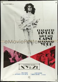 6y0192 X Y & ZEE Italian 2p 1971 Elizabeth Taylor, Michael Caine, Susannah York & Co., ultra rare!