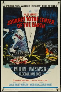 6y1174 JOURNEY TO THE CENTER OF THE EARTH 1sh 1959 Jules Verne fabulous world below the world!