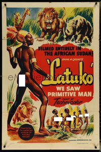 6y1181 LATUKO 1sh 1952 Queeny, Africa Sudan doc, life of the savage Latuko tribe, ultra rare!