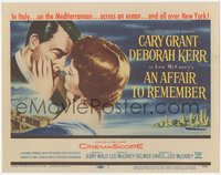 6y0598 AFFAIR TO REMEMBER TC 1957 art of Cary Grant about to kiss Deborah Kerr, Leo McCarey classic!