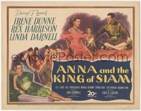 6y0603 ANNA & THE KING OF SIAM TC 1946 royal Rex Harrison, pretty Irene Dunne & Linda Darnell!