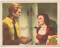 6y0698 ASPHALT JUNGLE LC #8 1950 Sterling Hayden gives money to Jean Hagen, John Huston classic!