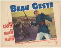 6y0701 BEAU GESTE LC 1939 best image of Gary Cooper leading Legionnaires into battle, rare!