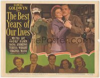 6y0702 BEST YEARS OF OUR LIVES LC #6 1947 Myrna Loy & Fredric March at first dance after the war!